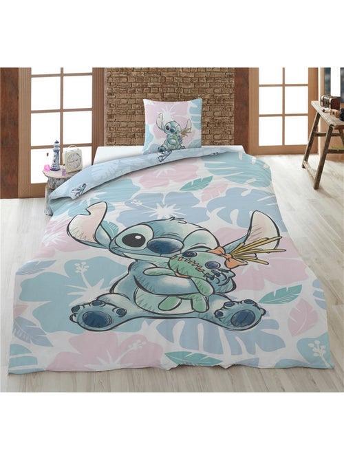 Juego de sabanas infantil Lilo y Stitch polialgodón estampado reversible 1 plaza, SCRUMP - Kiabi Juego de sabanas infantil Lilo y Stitch polialgodón estampado reversible 1 plaza, SCRUMP - Kiabi