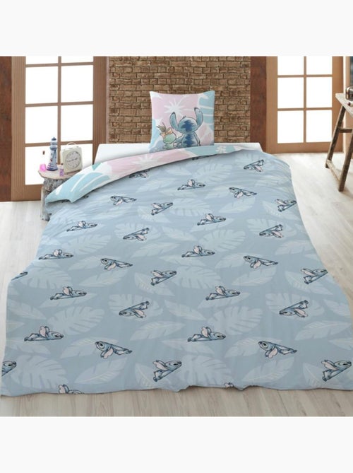 Juego de sabanas infantil Lilo y Stitch polialgodón estampado reversible 1 plaza, SCRUMP - Kiabi Juego de sabanas infantil Lilo y Stitch polialgodón estampado reversible 1 plaza, SCRUMP - Kiabi