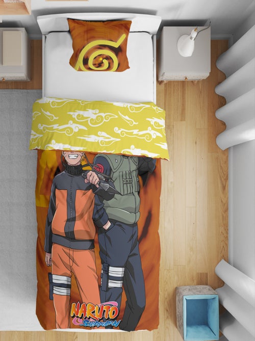 Juego de sabanas infantil Naruto, microfibra Oeko-Tex, reversible, cama de 1 plaza, KAKASHI - Kiabi Juego de sabanas infantil Naruto, microfibra Oeko-Tex, reversible, cama de 1 plaza, KAKASHI - Kiabi