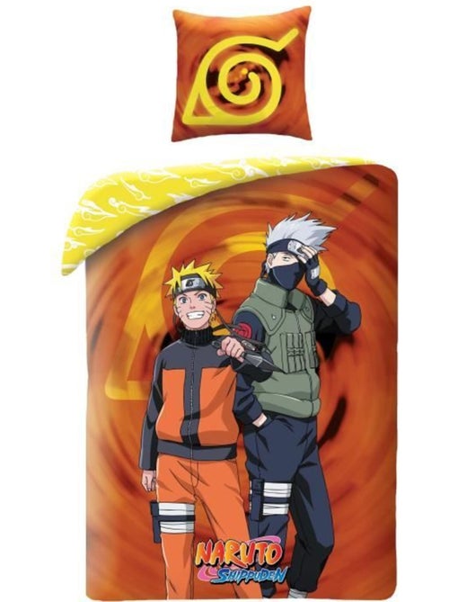 Juego de sabanas infantil Naruto, microfibra Oeko-Tex, reversible, cama de 1 plaza, KAKASHI - Kiabi Juego de sabanas infantil Naruto, microfibra Oeko-Tex, reversible, cama de 1 plaza, KAKASHI - Kiabi