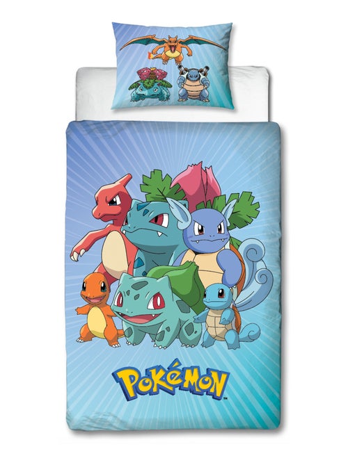 Juego de sábanas infantil Pokémon, microfibra Oeko-Tex, reversible, para cama de 1 plaza, STARTER - Kiabi Juego de sábanas infantil Pokémon, microfibra Oeko-Tex, reversible, para cama de 1 plaza, STARTER - Kiabi