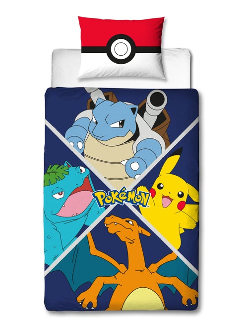 Juego de sábanas infantil Pokémon, microfibra Oeko?Tex, reversible, cama 1 plaza, EVOLUTION - Kiabi Juego de sábanas infantil Pokémon, microfibra Oeko?Tex, reversible, cama 1 plaza, EVOLUTION - Kiabi