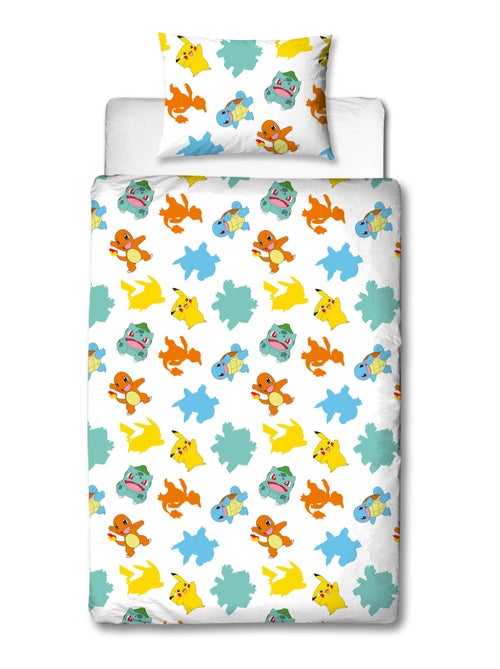 Juego de sábanas infantil Pokémon, microfibra Oeko?Tex, reversible, cama 1 plaza, EVOLUTION - Kiabi Juego de sábanas infantil Pokémon, microfibra Oeko?Tex, reversible, cama 1 plaza, EVOLUTION - Kiabi