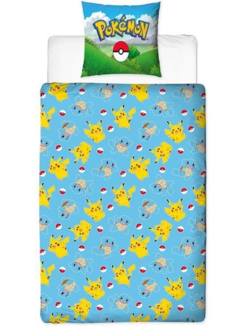 Juego de sabanas Infantil Pok?mon, Microfibra Oeko-Tex, Estampado Reversible, Cama 1 plaza, PIKACHU - Kiabi Juego de sabanas Infantil Pok?mon, Microfibra Oeko-Tex, Estampado Reversible, Cama 1 plaza, PIKACHU - Kiabi