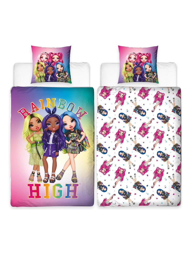 Juego de sabanas Infantil Rainbow High Girls Rosa - Kiabi