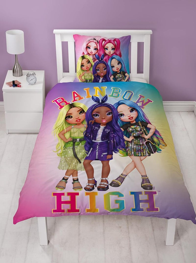 Juego de sabanas Infantil Rainbow High Girls Rosa - Kiabi