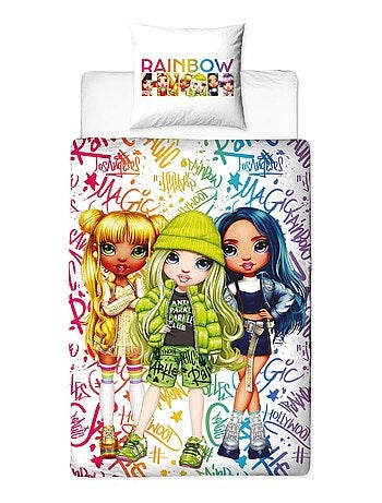 Juego de sabanas Infantil Rainbow High Jade, Sunny y Skyler