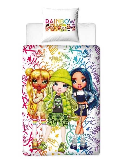 Juego de sabanas Infantil Rainbow High Jade, Sunny y Skyler - Kiabi Juego de sabanas Infantil Rainbow High Jade, Sunny y Skyler - Kiabi