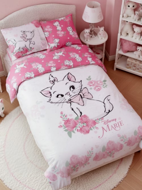 Juego de sabanas Marie Cat Disney Infantil, 100% algodón Oeko-Tex, reversible, cama 1 plaza, ROSA - Kiabi Juego de sabanas Marie Cat Disney Infantil, 100% algodón Oeko-Tex, reversible, cama 1 plaza, ROSA - Kiabi
