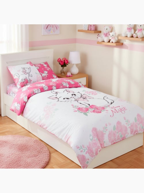 Juego de sabanas Marie Cat Disney Infantil, 100% algodón Oeko-Tex, reversible, cama 1 plaza, ROSA - Kiabi Juego de sabanas Marie Cat Disney Infantil, 100% algodón Oeko-Tex, reversible, cama 1 plaza, ROSA - Kiabi