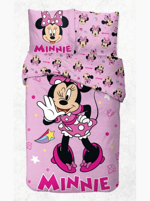 Juego de sábanas Minnie Disney Infantil, 100% algodón Oeko-Tex, cama de 1 plaza, LOVELY - Kiabi Juego de sábanas Minnie Disney Infantil, 100% algodón Oeko-Tex, cama de 1 plaza, LOVELY - Kiabi