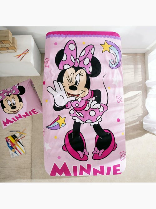 Juego de sábanas Minnie Disney Infantil, 100% algodón Oeko-Tex, cama de 1 plaza, LOVELY - Kiabi Juego de sábanas Minnie Disney Infantil, 100% algodón Oeko-Tex, cama de 1 plaza, LOVELY - Kiabi