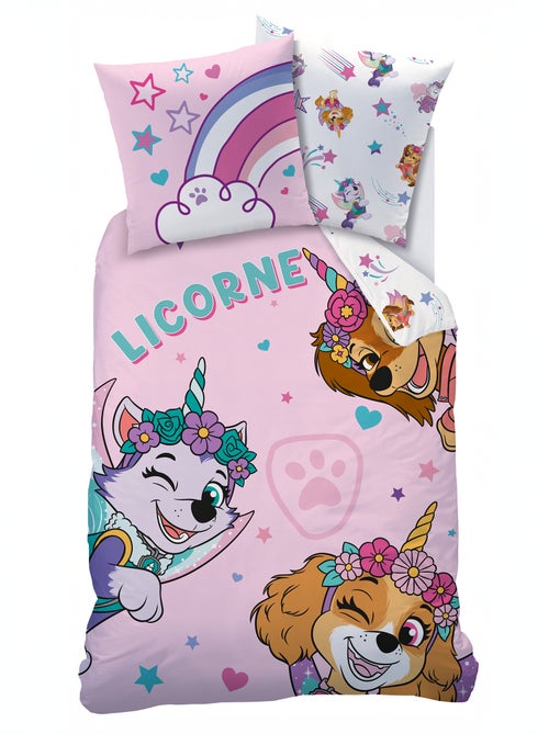 Juego de sábanas 'Patrulla Canina' 2 piezas: 1 funda nórdica individual + 1 funda de almohada - Kiabi