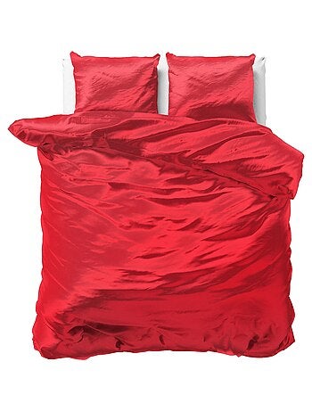 Juego de sábanas Satén Rojo