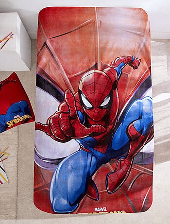 Juego de sabanas Spiderman Infantil, 100% Algodón Oeko-Tex, Reversible, Cama 1 plaza, MARVEL