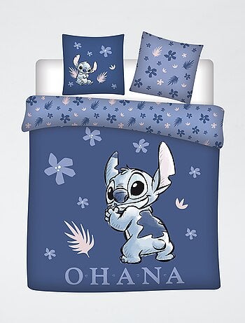 Juego de sábanas 'Stitch' 3 piezas: 1 funda nórdica para cama doble + 2 fundas de almohada