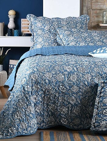 Juego de sábanas y fundas de almohada reversibles de estilo floral