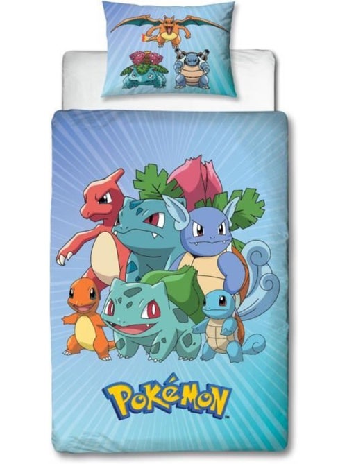 Juego de s?banas infantil Pok?mon, microfibra Oeko-Tex, reversible, para cama de 1 plaza, STARTER - Kiabi Juego de s?banas infantil Pok?mon, microfibra Oeko-Tex, reversible, para cama de 1 plaza, STARTER - Kiabi