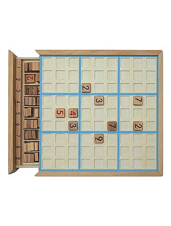 Juego de sudoku de madera