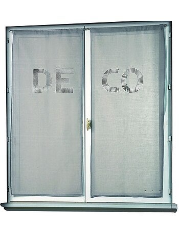 Juego de visillos con pedrería «DECO»