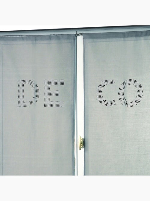Juego de visillos con pedrería «DECO» - Kiabi Juego de visillos con pedrería «DECO» - Kiabi