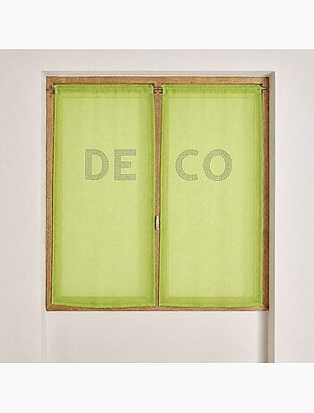 Juego de visillos con pedrería «DECO»
