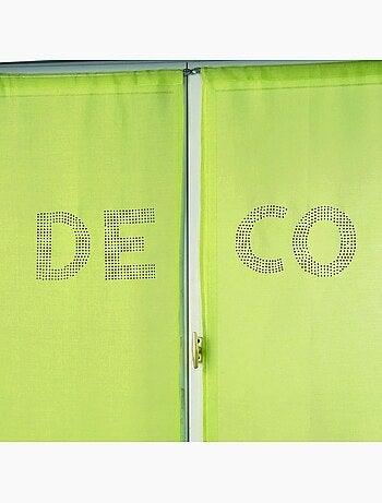 Juego de visillos con pedrería «DECO»