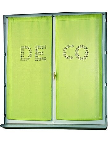 Juego de visillos con pedrería «DECO»