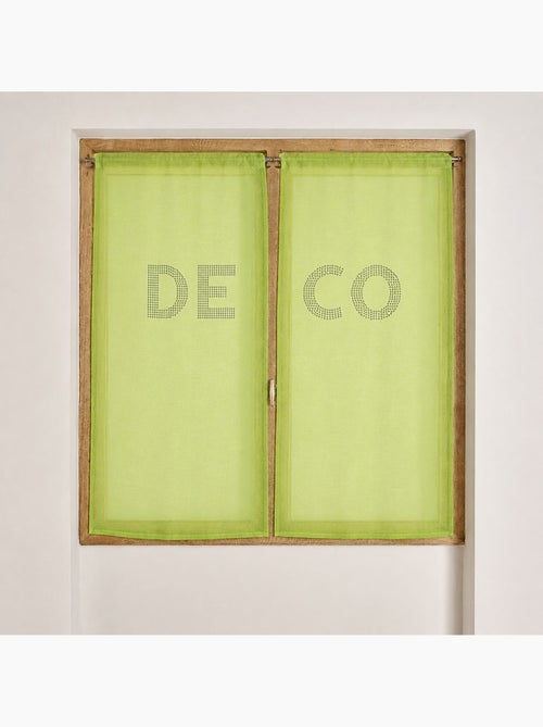 Juego de visillos con pedrería «DECO» - Kiabi Juego de visillos con pedrería «DECO» - Kiabi