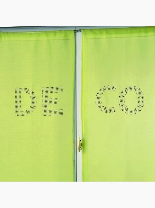 Juego de visillos con pedrería «DECO» - Kiabi Juego de visillos con pedrería «DECO» - Kiabi