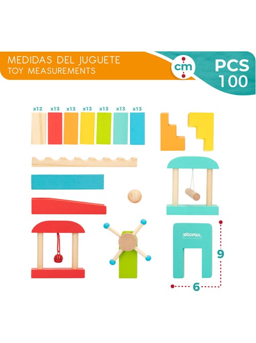 Juego dominó de madera WOOMAX - Kiabi Juego dominó de madera WOOMAX - Kiabi