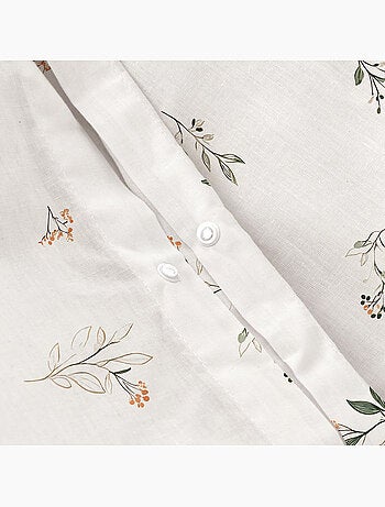 Juego funda nórdica 100% algodón diseño floral, incluye funda de cojín - Gamusi