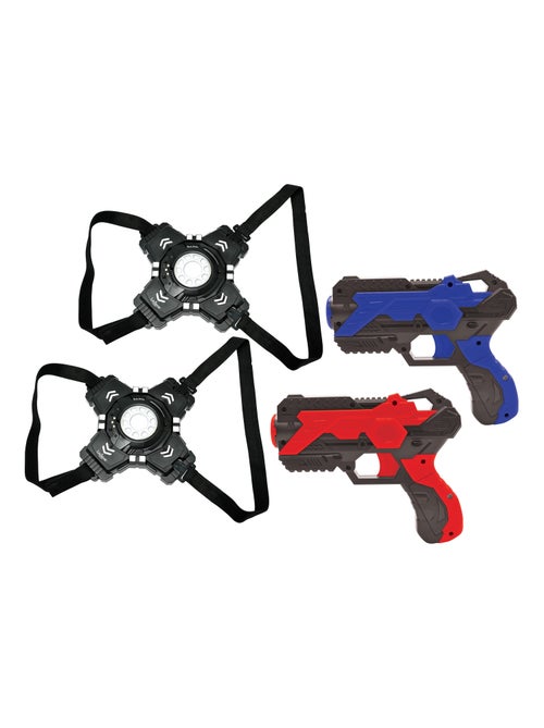 Juego interactivo de infrarrojos Laser Tag con 2 pistolas y chalecos - Kiabi