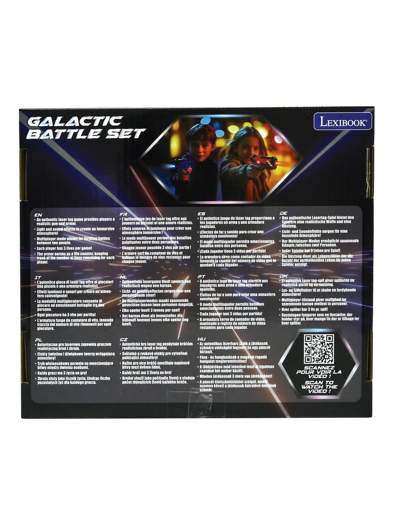 Juego interactivo de infrarrojos Laser Tag con 2 pistolas y chalecos Negro - Kiabi