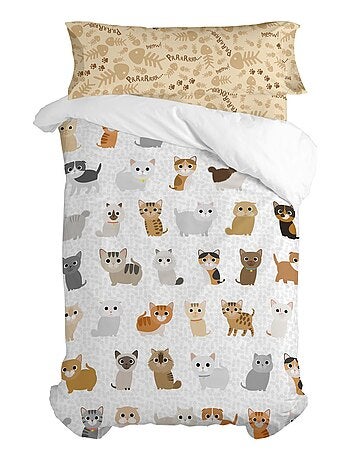 Juego nórdico 2 piezas Cats "Happyfriday