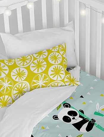 Juego nórdico 2 piezas Panda garden blue "Happyfriday