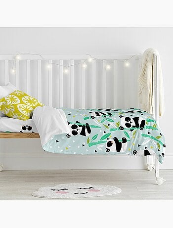 Juego nórdico 2 piezas Panda garden blue "Happyfriday