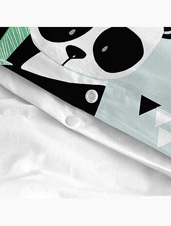 Juego nórdico 2 piezas Panda garden blue "Happyfriday