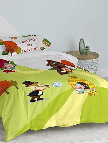 Juego nórdico 2 piezas Piggys "Happyfriday