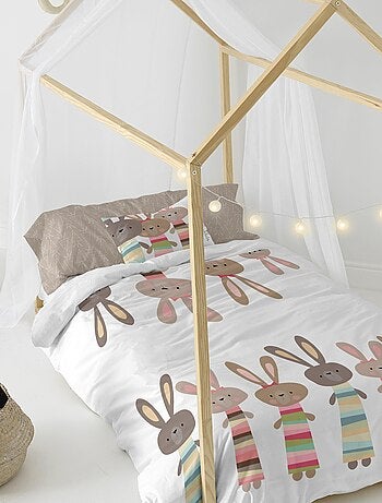 Juego nórdico 2 piezas Rabbit family "Happyfriday