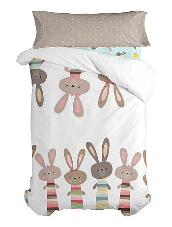 Juego nórdico 2 piezas Rabbit family "Happyfriday