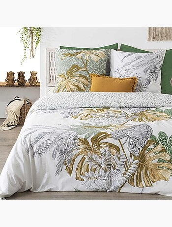 Juego nórdico estampado selva dorada