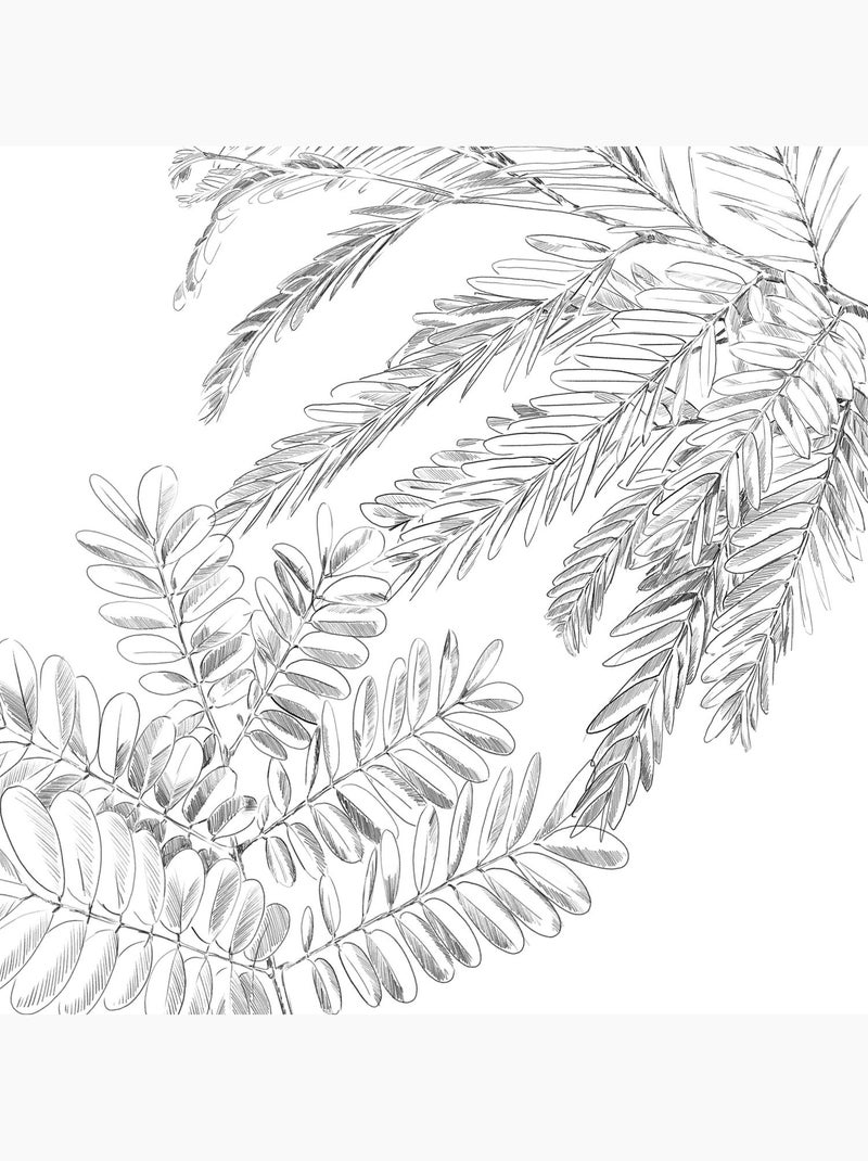 Juego nórdico estampado selva dorada Blanco - Kiabi