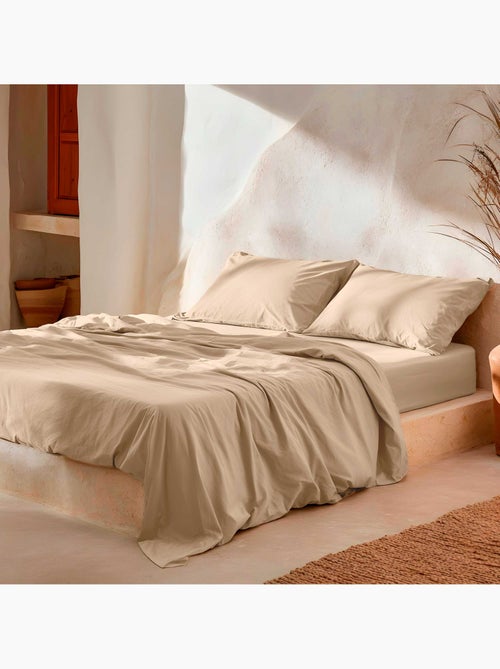 Juego sábanas 100% algodón, 144 hilos, liso - Gamusi. - Kiabi