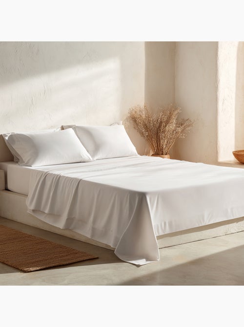 Juego sábanas 100% algodón, 144 hilos, liso - Gamusi. - Kiabi