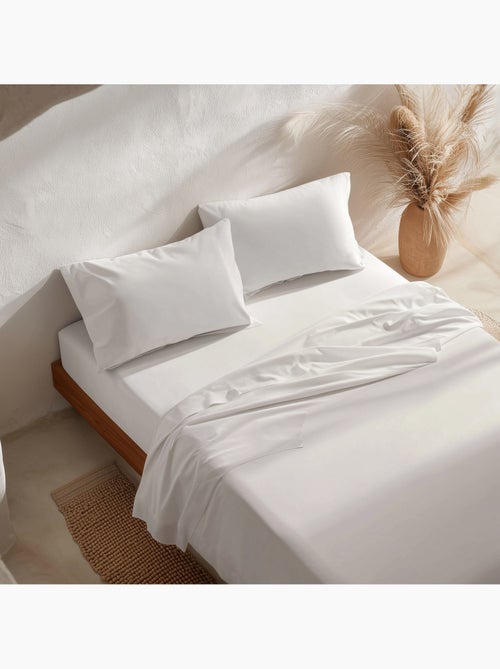 Juego sábanas 100% algodón, 144 hilos, liso - Gamusi. - Kiabi