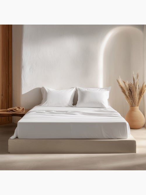 Juego sábanas 100% algodón, 144 hilos, liso - Gamusi. - Kiabi