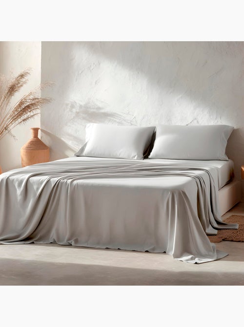 Juego sábanas 100% algodón, 144 hilos, liso - Gamusi. - Kiabi