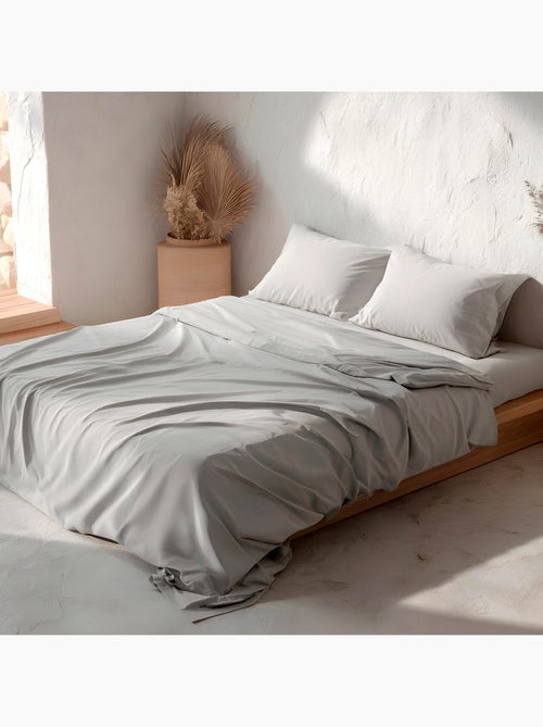 Juego sábanas 100% algodón, 144 hilos, liso - Gamusi. - Kiabi