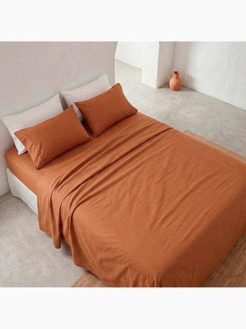 Juego sábanas 100% algodón, 144 hilos, liso - Gamusi. - Kiabi